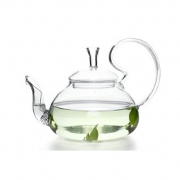 Glass tea pot with SS filter