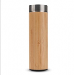 Bamboo outer thermos